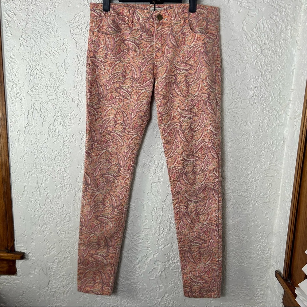 Forever 21 Paisley Floral Skinny Jeans Size 28